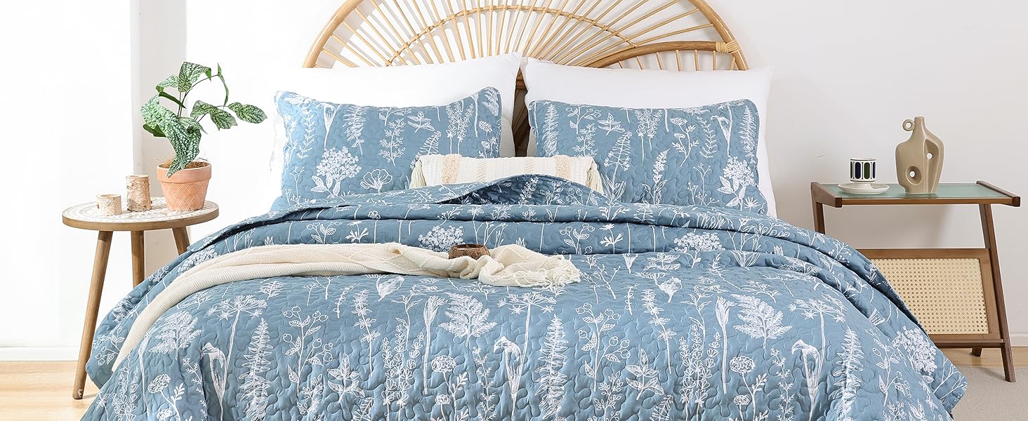 Mineral blue quilt