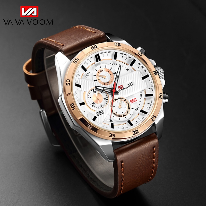 VAVA VOOM Mens Watches Top Brand Luxury Quartz Watch Men Fashion Sports Watch Army Waterproof Men Wrist Watch Relogio Masculino