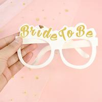 10pcs Paper Bachelorette Party Glasses Pink Team Bride White Bride to be Glasses Hens Bachelorette Party Glasses Decor Supplies