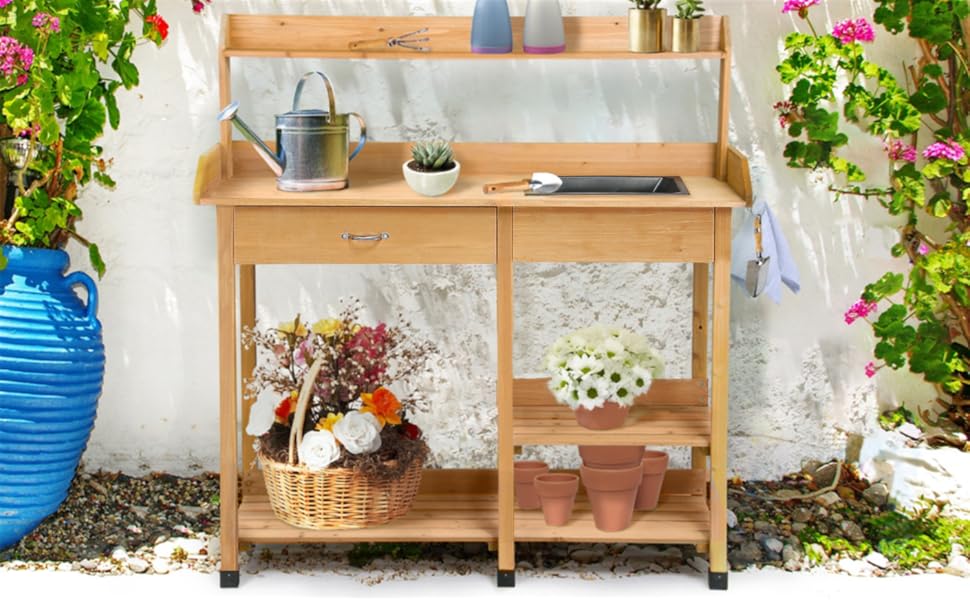 Outdoor Garden Work Bench