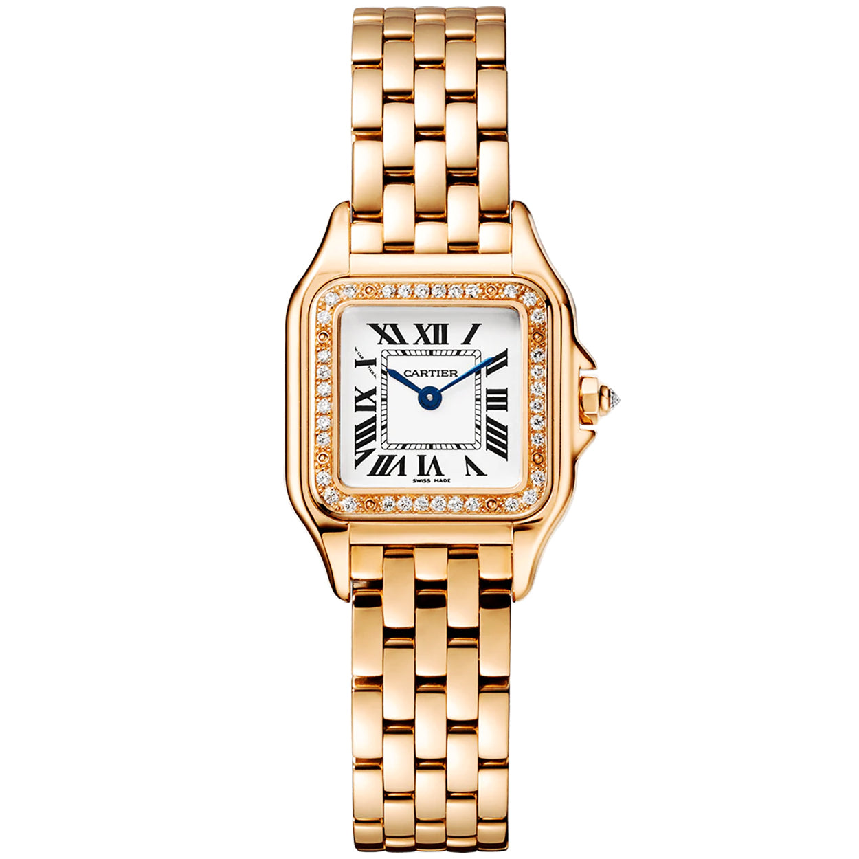 Panthere de Cartier Small 18ct Rose Gold Diamond Set Watch