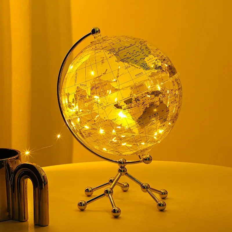 Transparent Globe Ornaments Luxury Home Living Room TV Cabinet Wine Cabinet Office Desktop Decorations Birthday Gift