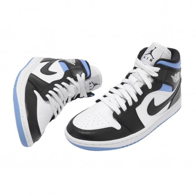 Air Jordan 1 Mid WMNS White Black University Blue BQ6472102