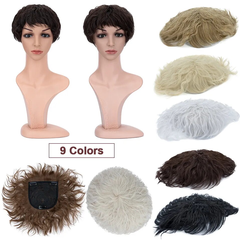 Benehair 13x13cm Hair Toppers for Women Adding Hair Volume Synthetic Hair Pieces with Thinning Hair Natural Looking Topper Hair