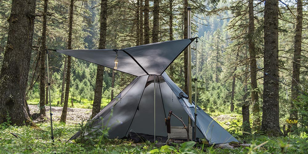 Hussar teepee tent in the forests