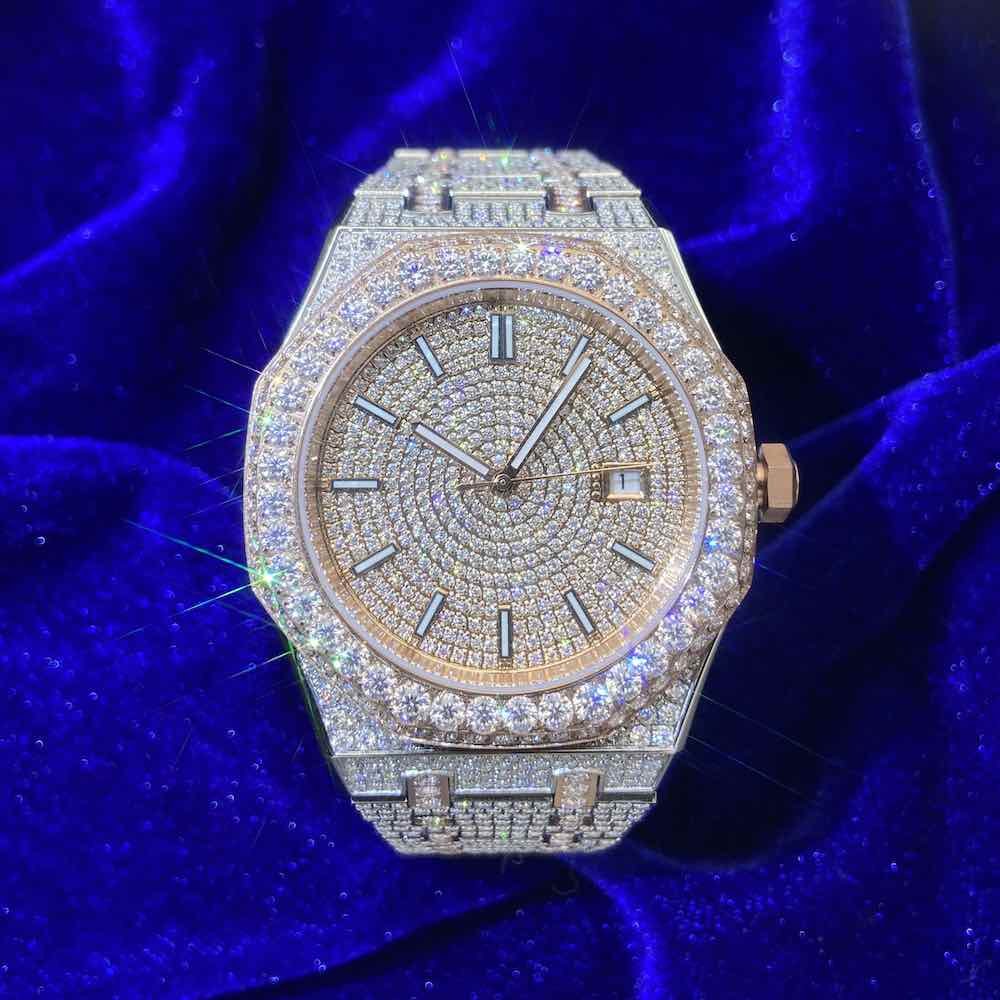 Iced out watch-Yika Jewelry
