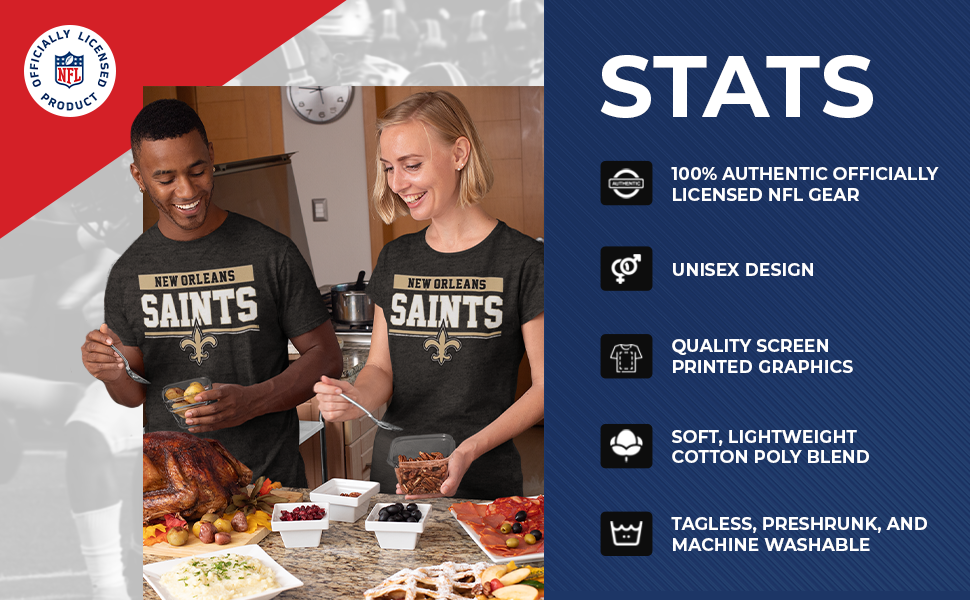 100% authentic officially licensed gear. Unisex design & great fit, Screen printed graphics