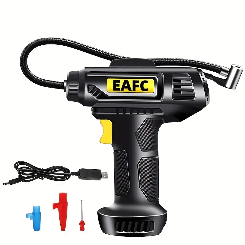 portable air compressor 150psi cordless car tire inflator pump with pressure gauge   for cars motorcycles bicycles details 7