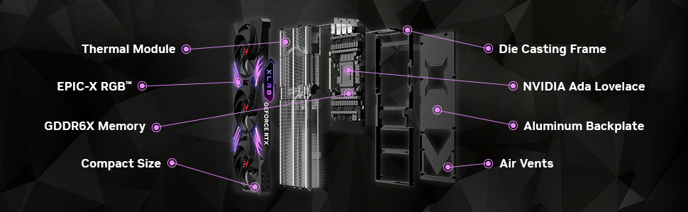 PNY GeForce RTX 4090 24GB XLR8 Gaming VERTO EPIC-X RGB Overclocked Triple Fan DLSS 3