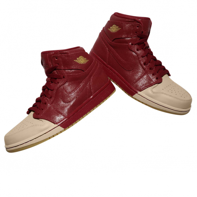 Air Jordan 1 Retro High WMNS Premium Dipped Toe Gym Red AH7389607