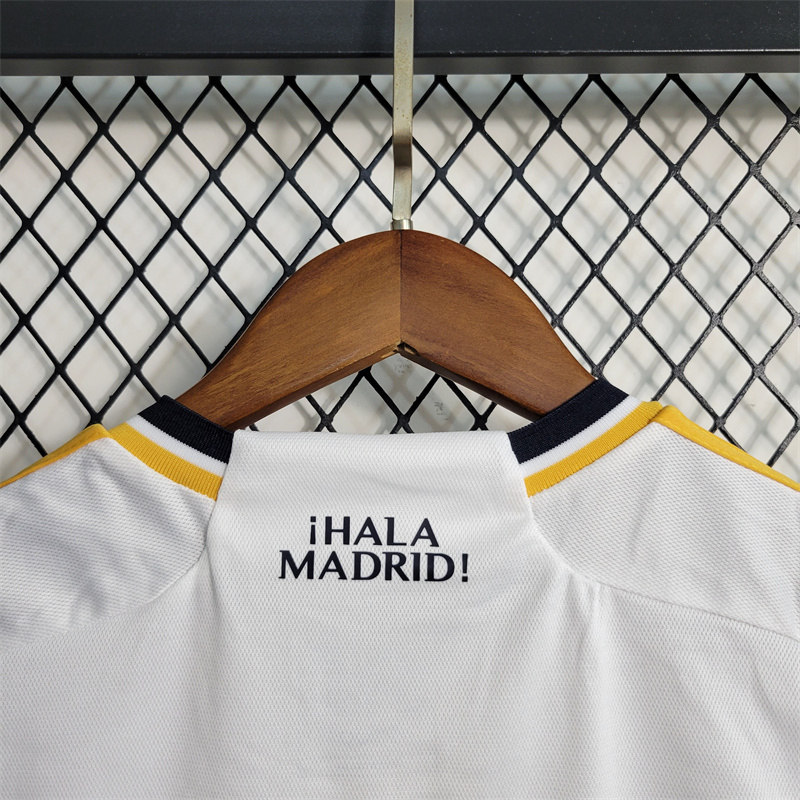 SIUjerseys-Real Madrid 23/24 Home Kids Kit