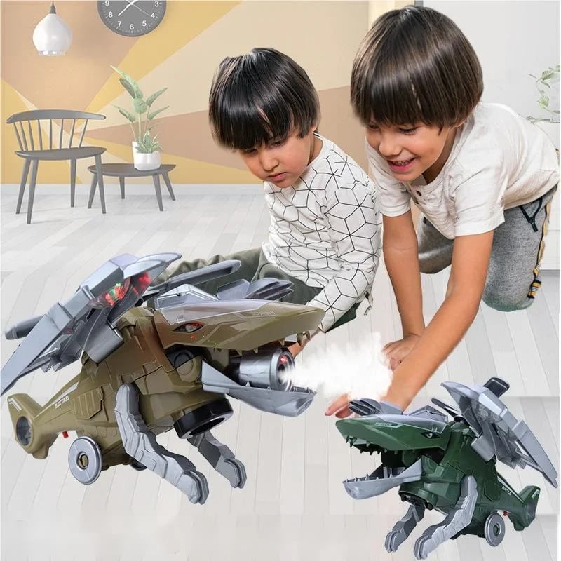 [SAVE 60% OFF TODAY ONLY] LED Transforming Dinosaur Helicopter Toy - BUY 2 FREE SHIPPING