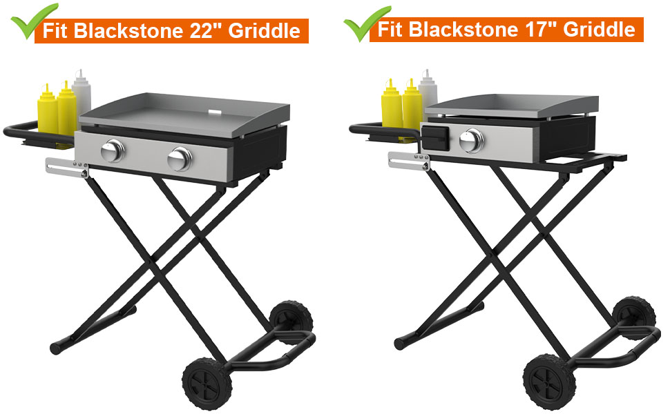 griddle stand table cart trolley portable foldable adventure ready metal stand tabletop grill