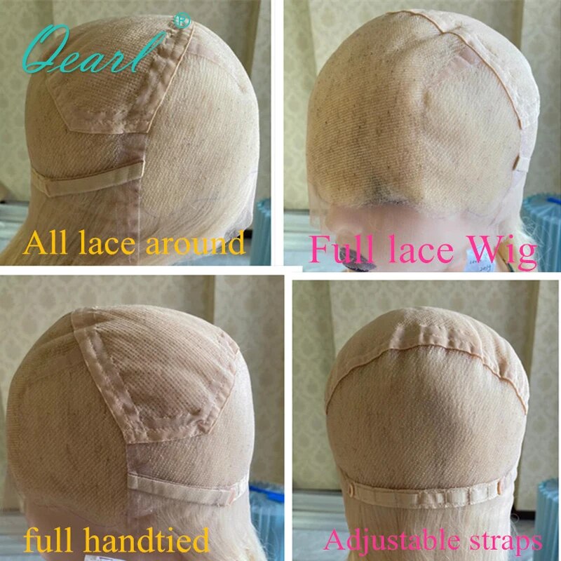 Deep Loose Wave Full Lace Wig Real Human Hair Lace Frontal Wigs 34