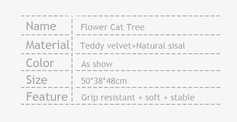 Flower Cat Climbing Frame Sisal Scratching Board Pet Claw Sharpening Toy