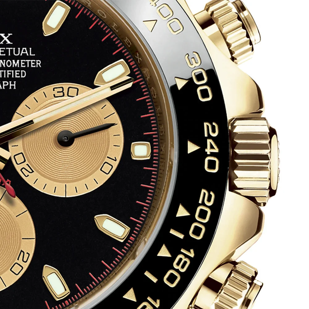 Rolex Daytona - 116518LN Black Gold Oysterflex | Voila.id