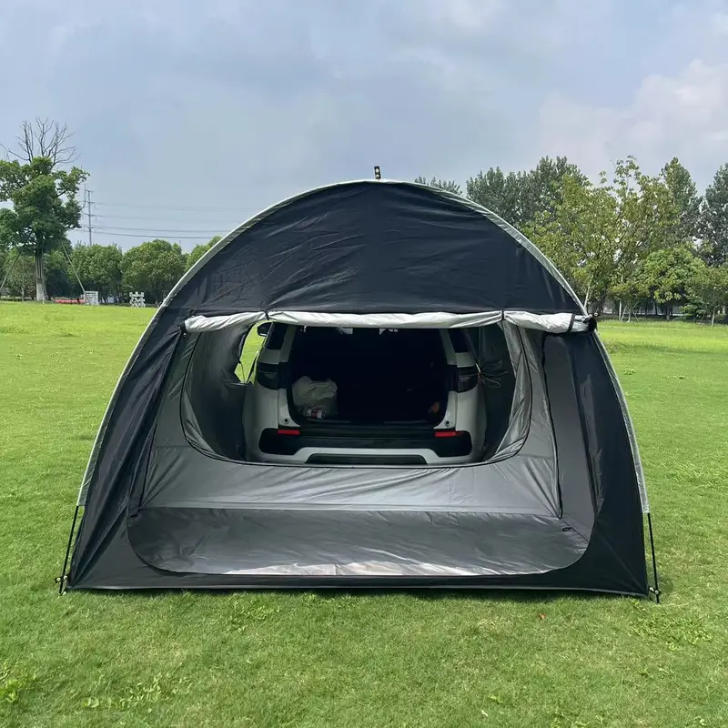 outdoor camping car tail tent self driving wilderness camping sunshade sunscreen rainproof car sunshade shed quick open camping tent details 2