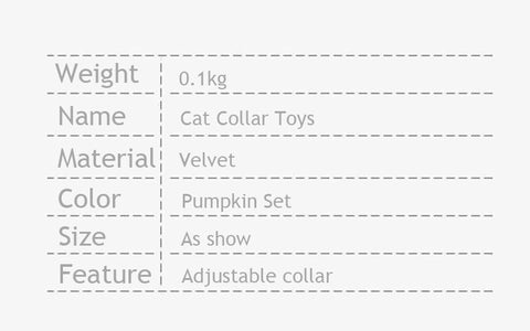 Halloween Pumpkin Set Cat Stick Sound Toy Collar