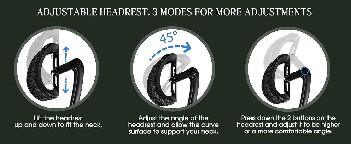 adjustable headrest