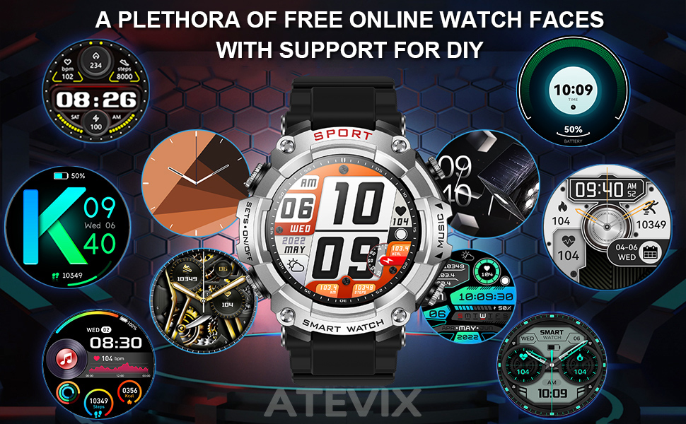 A PLETHORA OF FREE ONLINE WATCH FACES WITH SUPPORT FOR DIY