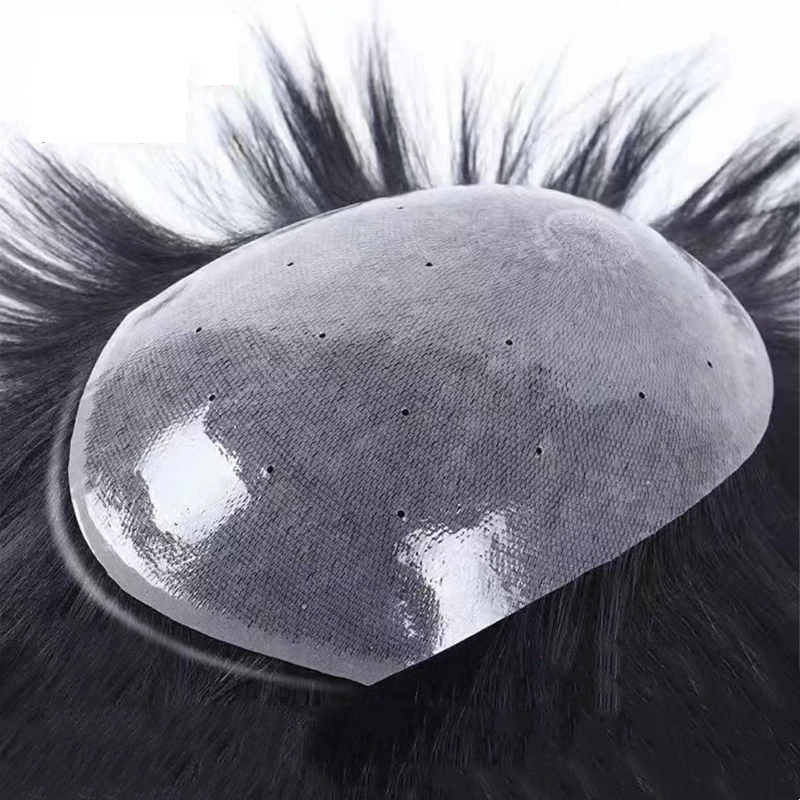 Wig Male Men's Capillary Prothesis Toupee Wigs For Men Natural Free Part Invisible Human Hair Front Thin Skin Hair Replacement