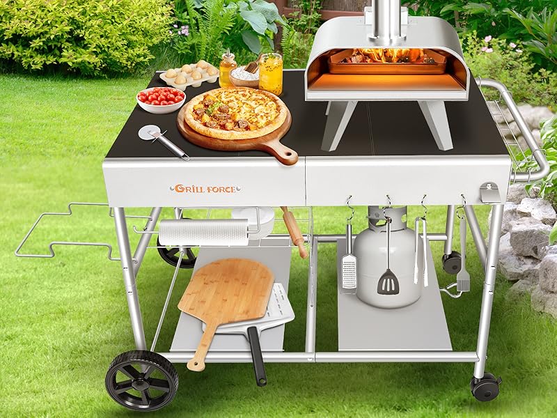 grill force pizza oven stand