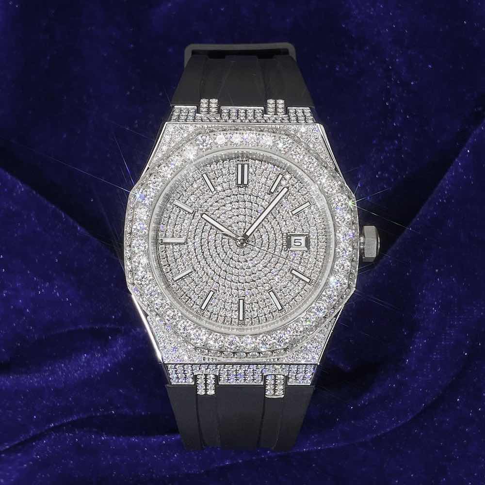 Iced out watch-Yika Jewelry