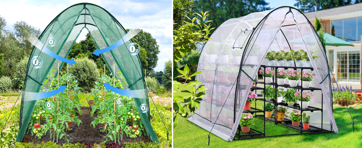 Ohuhu portable tunnel greenhouse