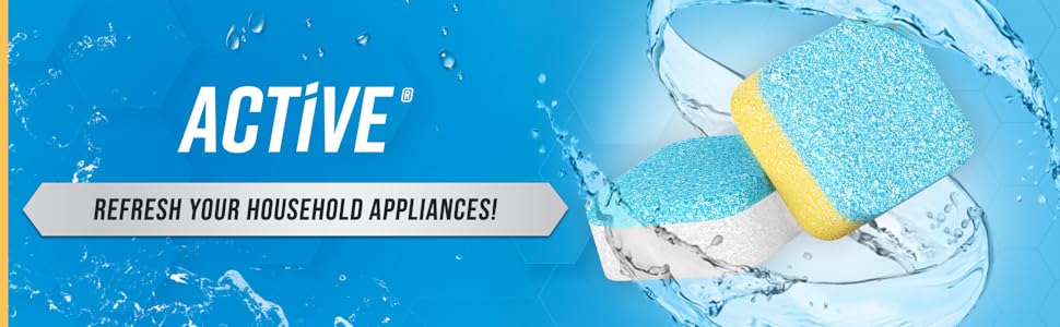 Washing Machine Dish and Disposer Cleaner By ACTIVE