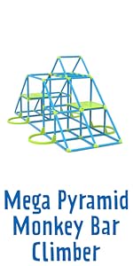 Mega Pyramid Monkey Bar Climber