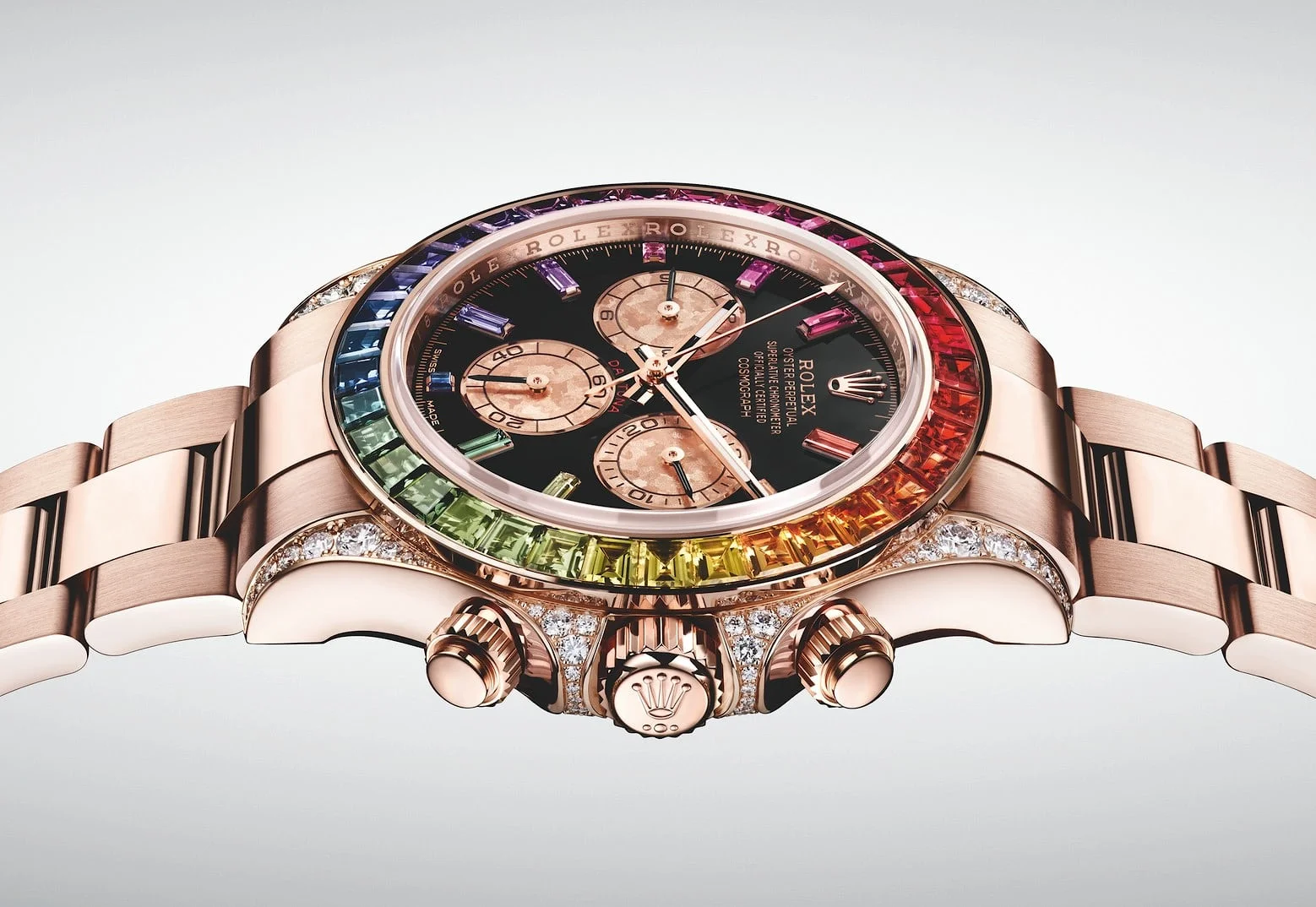 Introducing: The Rolex Rainbow Daytona In Everose Gold Ref. 116595 RBOW -  Hodinkee