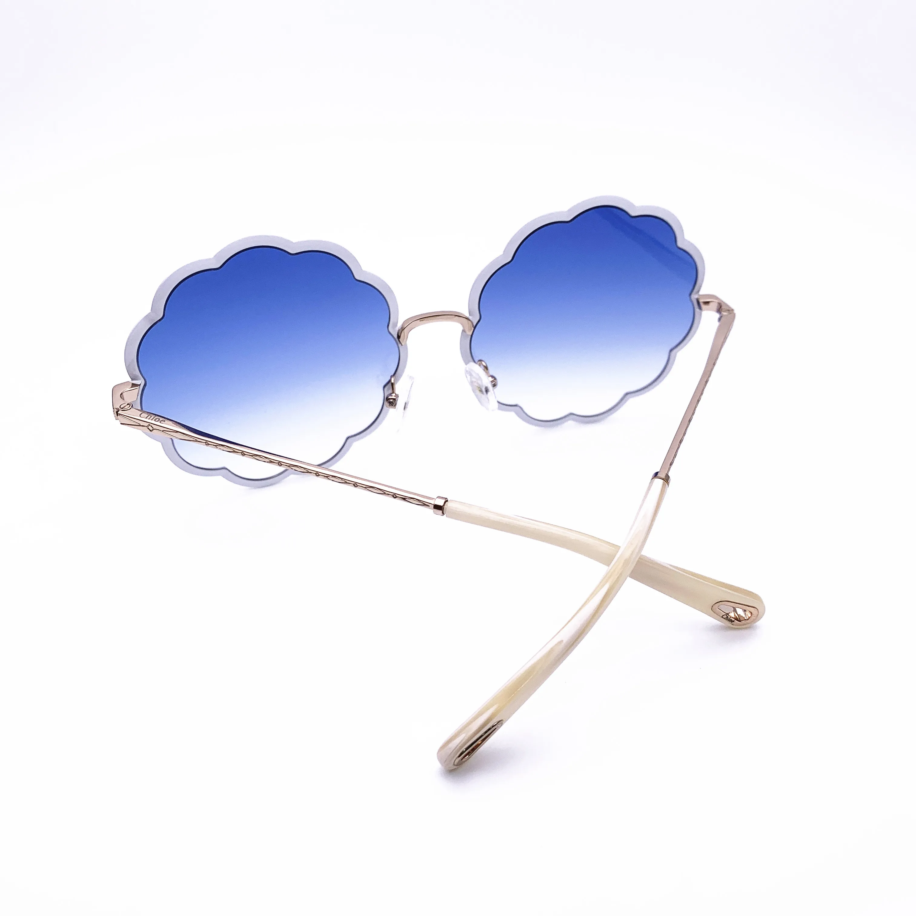 Belight Optical Brand Design Women Flower Shape Cool Fashion  Purple UV400 Protection  Sunglasses with Case Oculos CE3103S