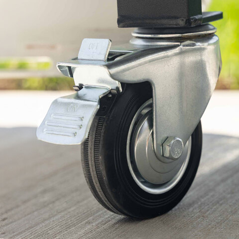 Two Locking Swivel Casters 
