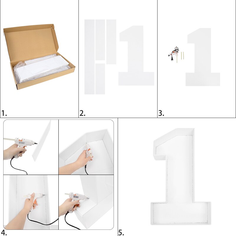 73cm/100cm Giant Big Number  Mosaic 0-9 Balloon Filling Box DIY Birthday Frame Stand Baby Shower Wedding Birthday Party Decor