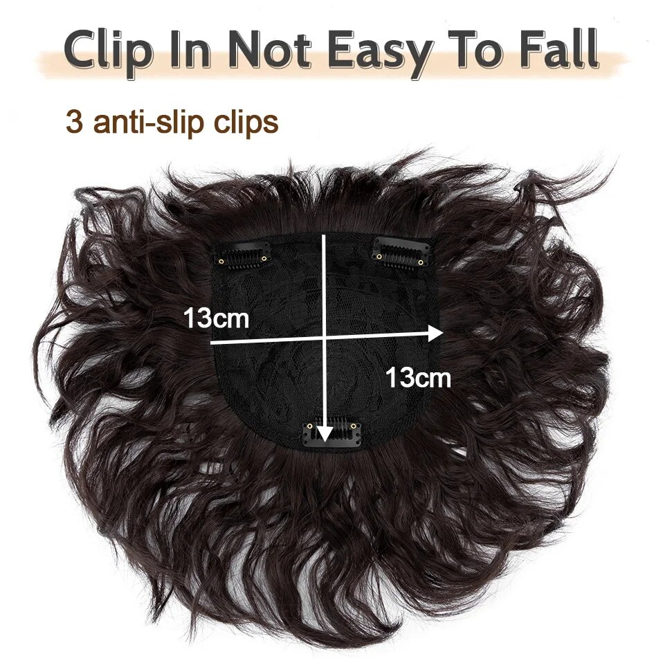 Benehair 13x13cm Hair Toppers for Women Adding Hair Volume Synthetic Hair Pieces with Thinning Hair Natural Looking Topper Hair