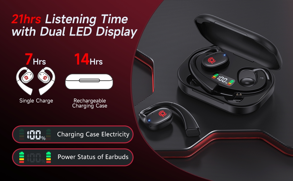 wireless charging case, digital display