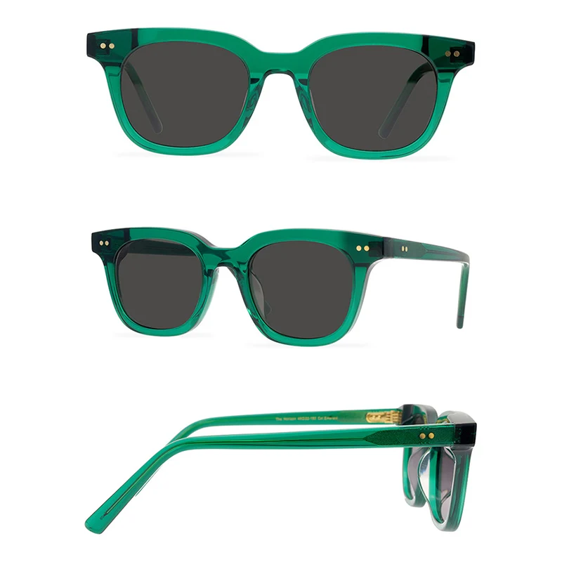 Belight Optical Handmade Quality Cool Vintage Retro Women Men UV400 Protection with Case Oculos Punk Sunglasses Horizon