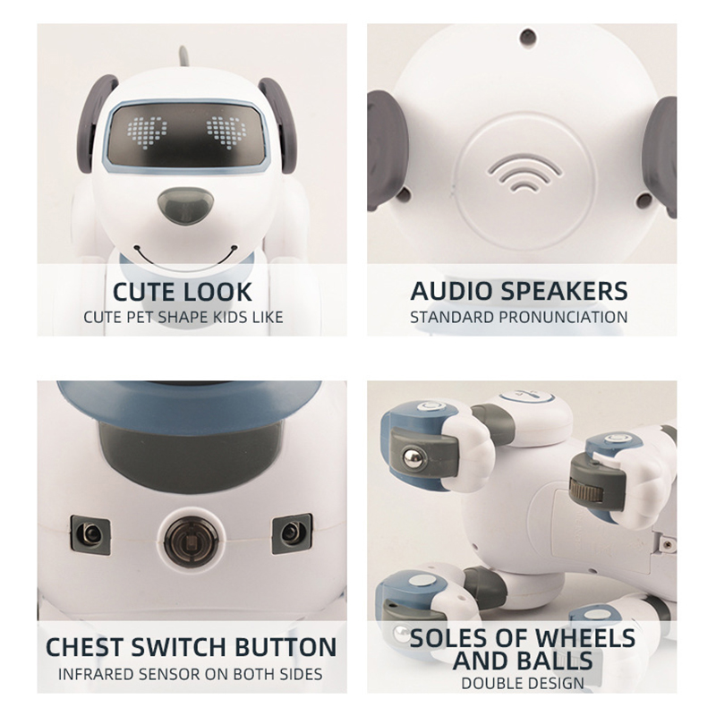 Uzaktan kumandalı Robot köpek programlanabilir dokunmatik akıllı ses takip Handstand dublör elektronik Pet oyuncaklar çocuklar için 2.4G kablosuz
