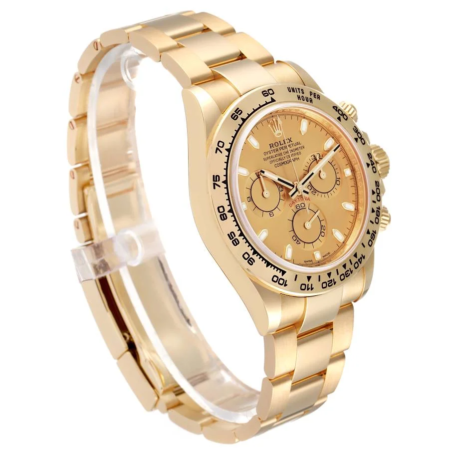 Rolex Daytona Yellow Gold Champagne Dial Mens Watch 116508 Box Card |  SwissWatchExpo