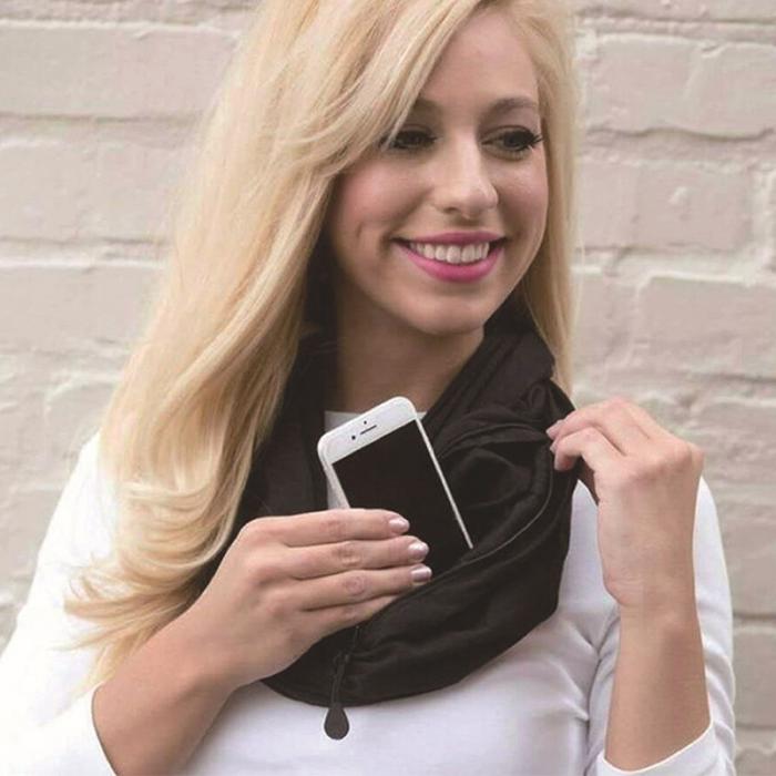 iScarft Multi-Way Infinity Scarf with Pocket