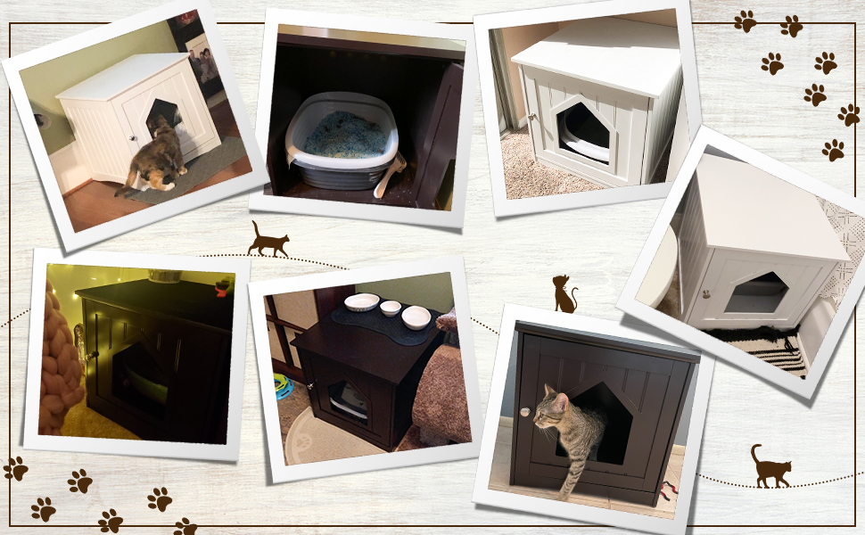 Litter Box Furniture Hidden for Large Cat