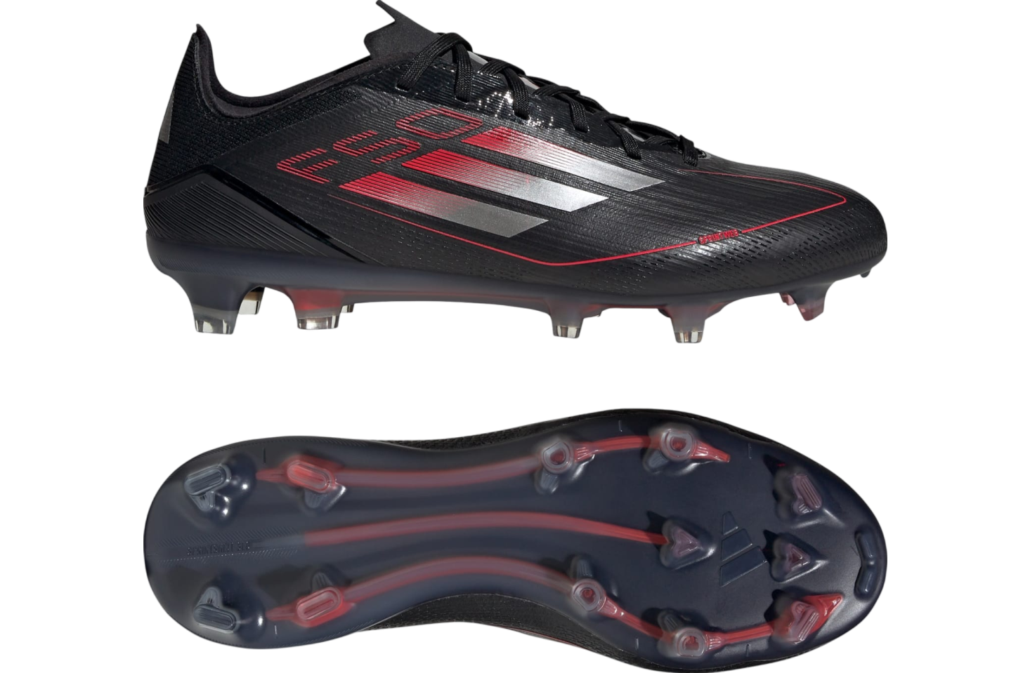 Adidas F50 Pro FG Core Black / Iron Metallic