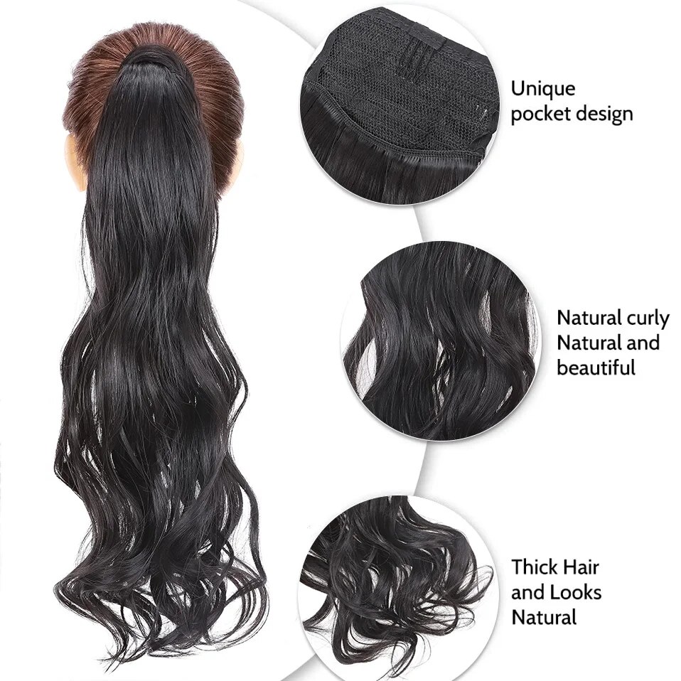 BENEHAIR Wrap Around Ponytail Extension 18