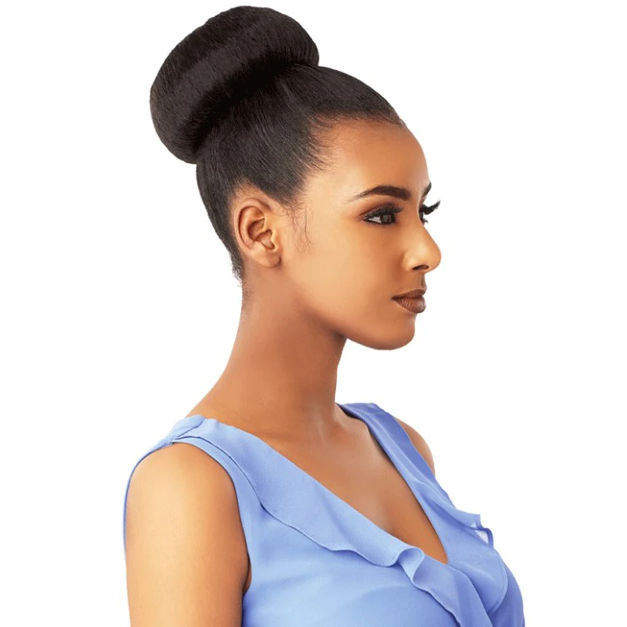 Synthetic Donut Chingnon Hairpiece Hair Extensions for Women Instant Fake Afro Updo Scrunchie Hair Bun