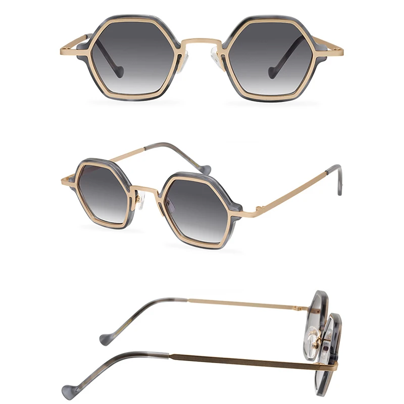 Belight Optical Japanese Style Acetate Handmade Quality Oval Shape Women Men UV400 Protection with Case Oculos Sunglasses  M8