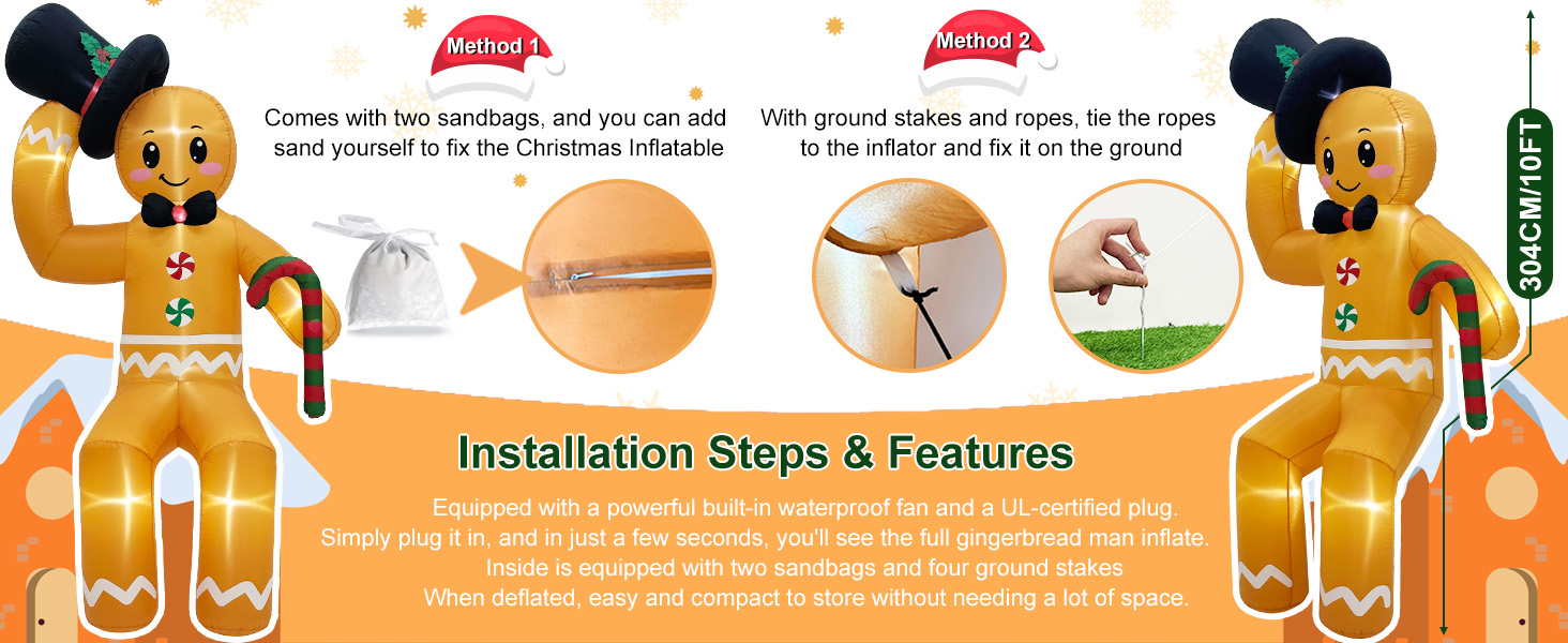 christmas inflatable outdoor decoration