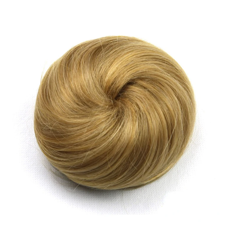 8 Colors Synthetic Hair Brown Blonde Hair Rubber Band Donut Hair Bun Hair Roller Headwear for Women