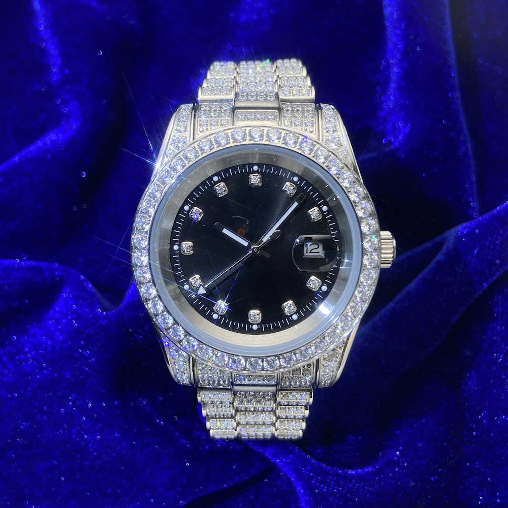 Iced out watch-Yika Jewelry