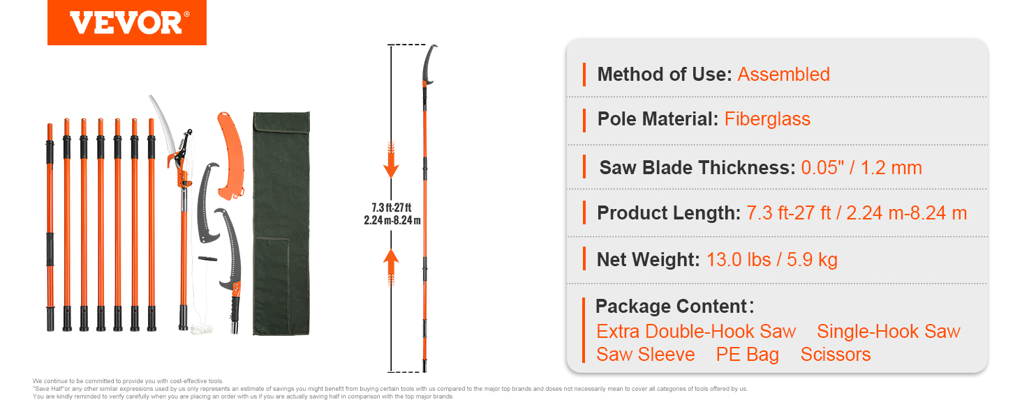 tree trimmer with extension pole