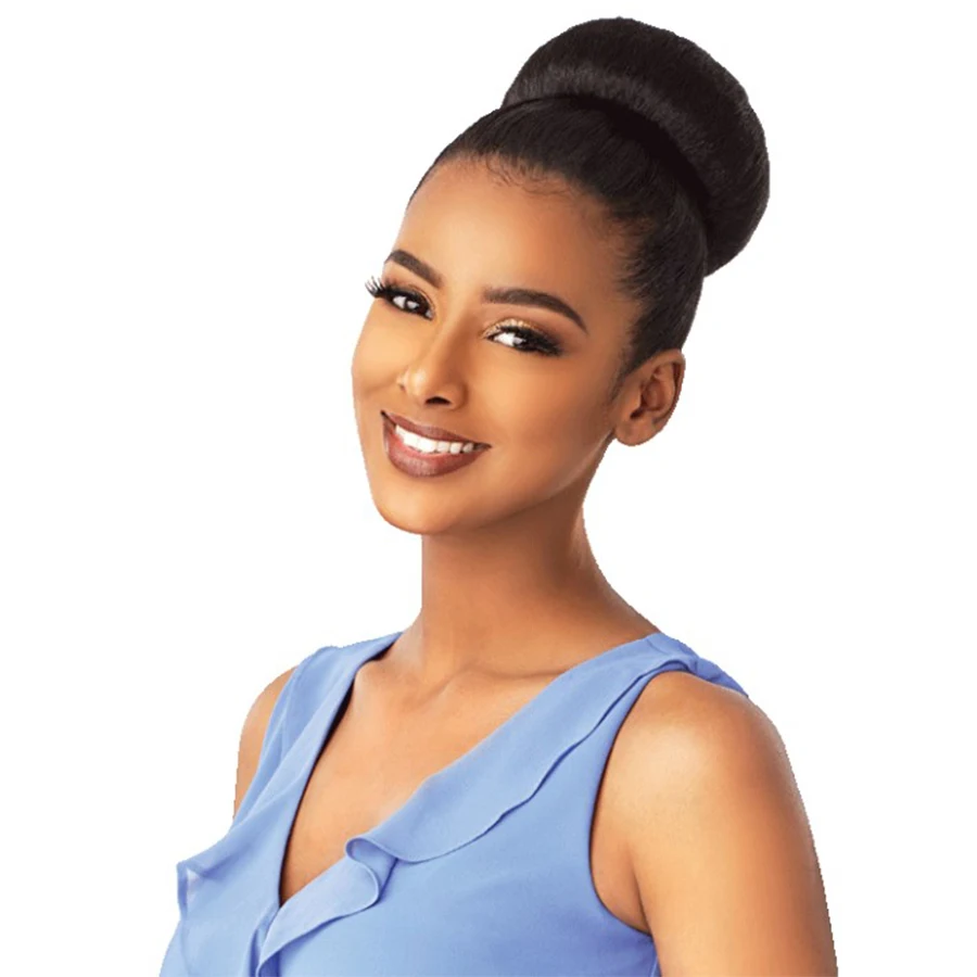 Synthetic Donut Chingnon Hairpiece Hair Extensions for Women Instant Fake Afro Updo Scrunchie Hair Bun